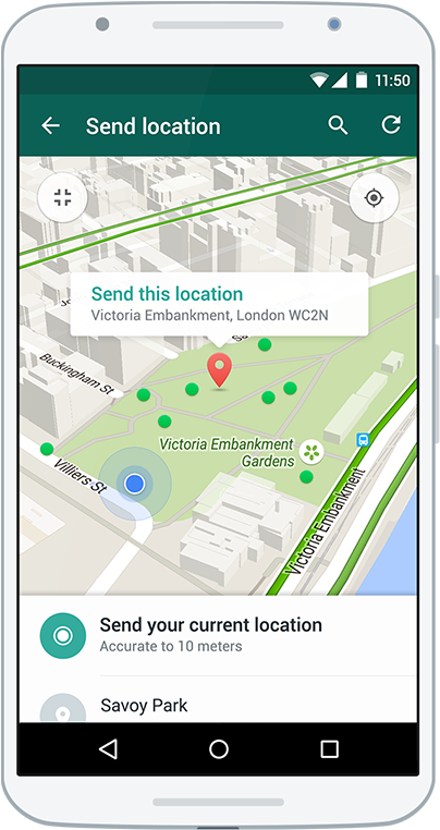 Location - Samsung Note 3 Whatsapp (480x830), Png Download