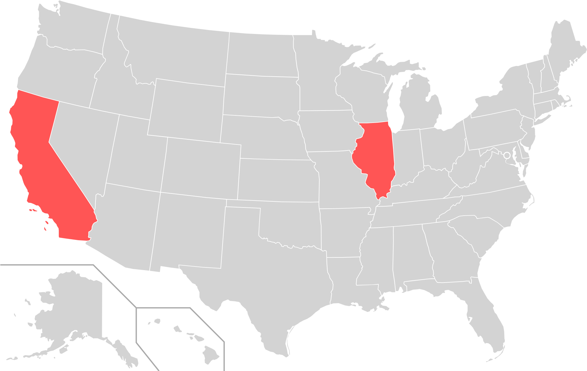 Open - Blue Map Of United States (2000x1237), Png Download