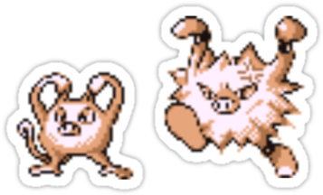 Primeape Evolution Mankey Evolution Mankey Evolution - Primeape (375x360), Png Download