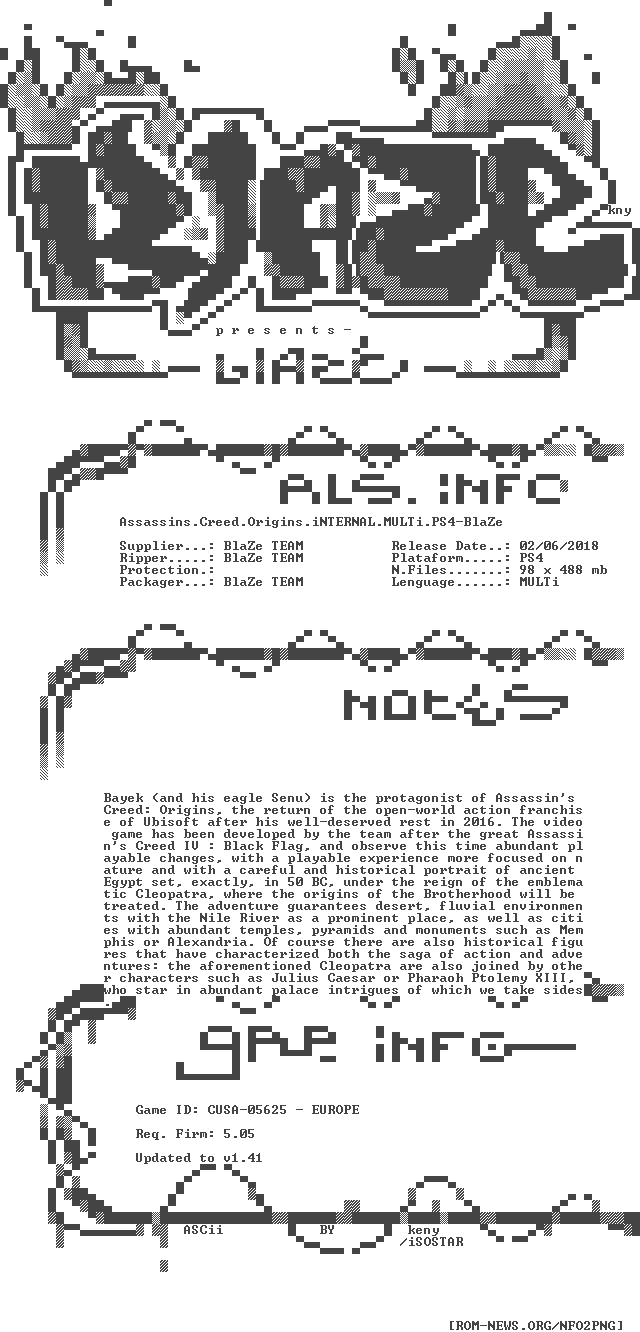 Assassins - Creed - Origins - Internal - Multi - Ps4-blaze - Playstation 4 (640x1332), Png Download