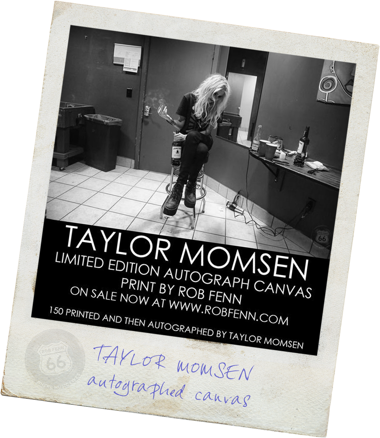 Taylor Momsen Autograph Canvas - Poster (1500x1500), Png Download