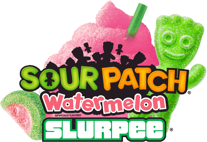 This Summer At A 7-11 Near You - Sour Patch Redberry Slurpee (845x579), Png Download