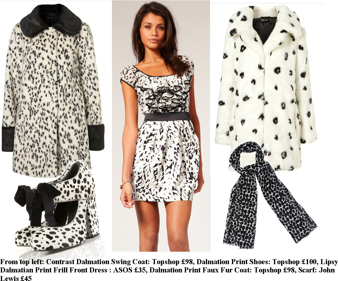 I've Also Been Looking At Celebrities This Week And - Topshop Dalmatian Coat (1186x1051), Png Download