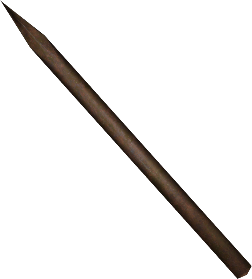 Fo4fh Harpoon - Pencil Top View Png (1006x1093), Png Download