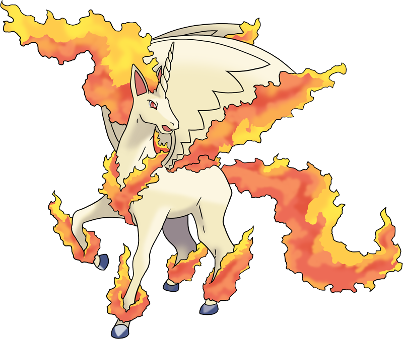 Mega Rapidash Pokédex (800x674), Png Download