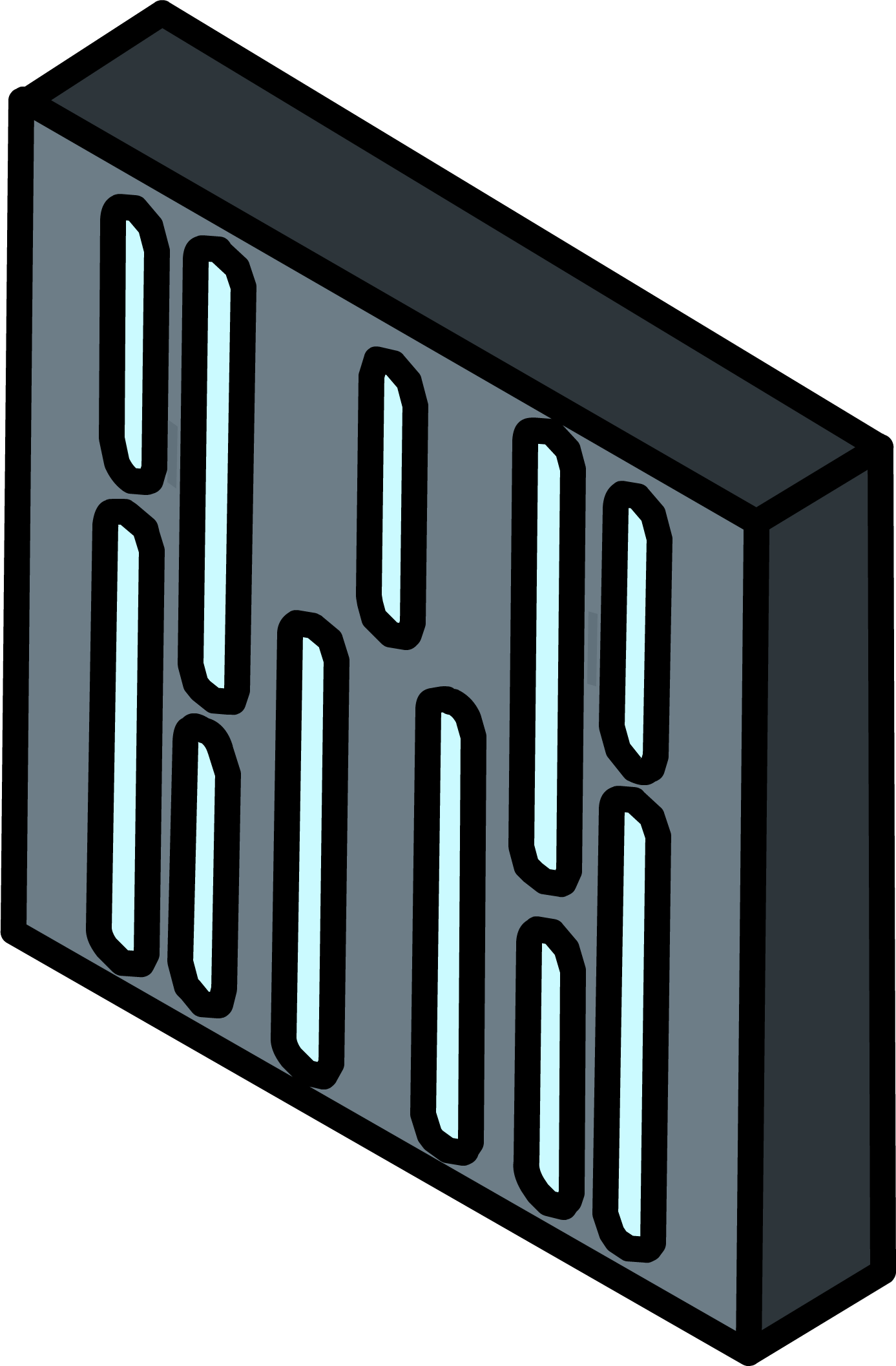 Death Star Wall Panel Icon - Club Penguin Estrela Da Morte (1387x2114), Png Download
