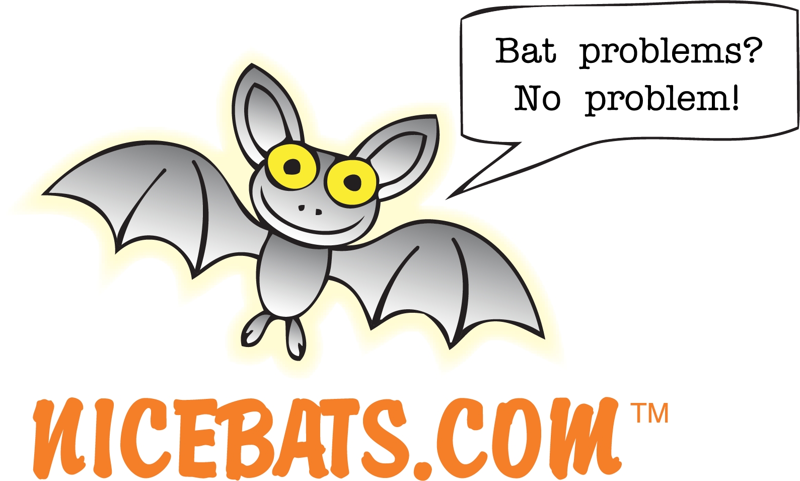 Logo - Nice Bats - Bat Removal Service (1589x955), Png Download