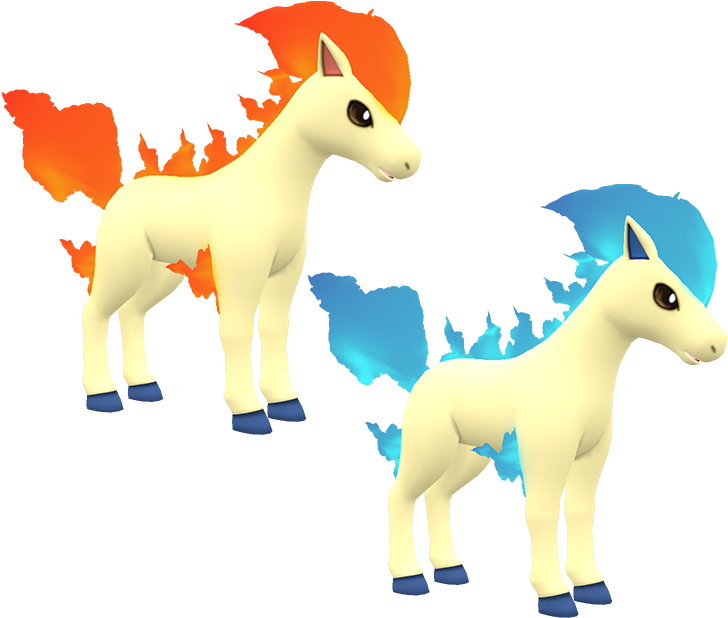 3ds Pokémon X Y 077 Ponyta The Models Resource - Nintendo 3ds (750x650), Png Download
