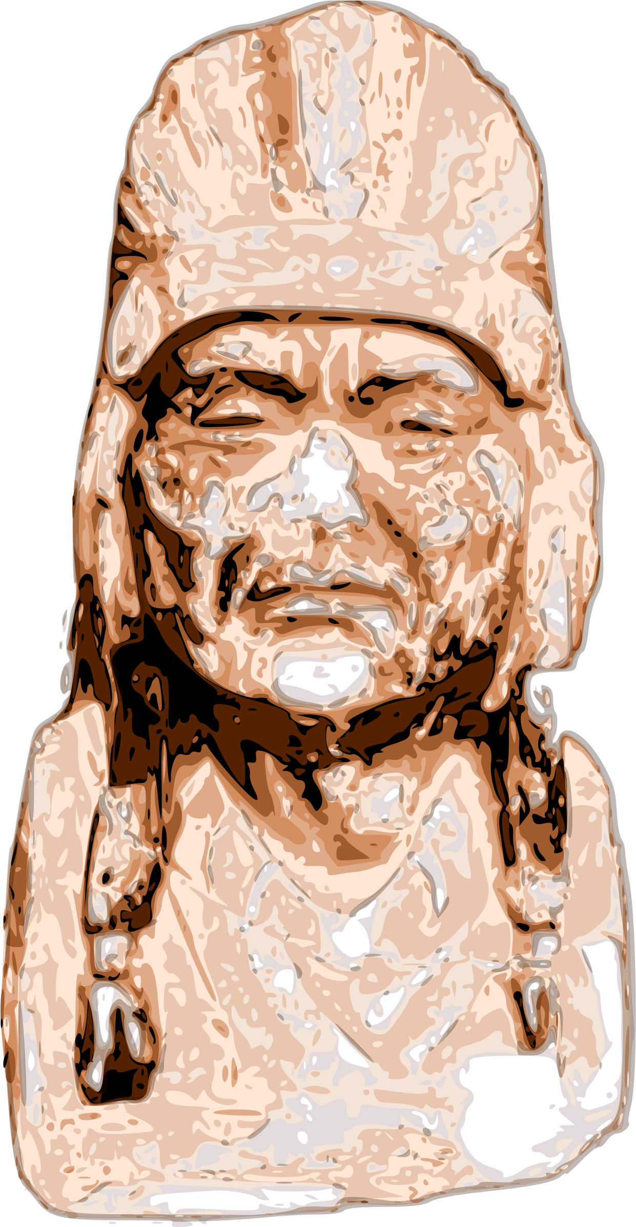 This Free Icons Png Design Of Simplied Indian Head (1259x2400), Png Download