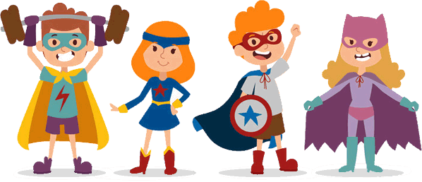 It's Like Classdojo, But With Superheroes - Class Dojo Avatars Super Heroes (598x258), Png Download