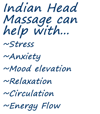 What Is Indian Head Massage - Seated Indian Head Massage (350x400), Png Download