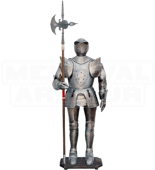 16th Century Suit Of Armor Display - Época Medieval (550x550), Png Download