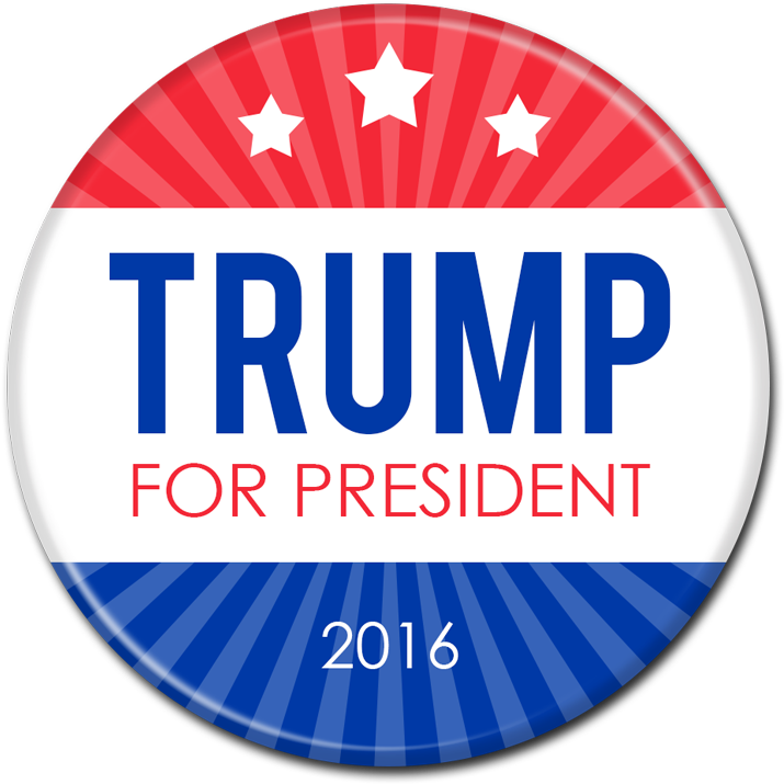 Trump For President Buttons, Donald Trump Buttons, - Funny Trumpet Player (800x800), Png Download