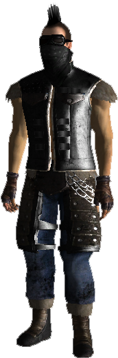 Great Khan Suit Armor - Fallout Great Khan Suit Armor (309x542), Png Download