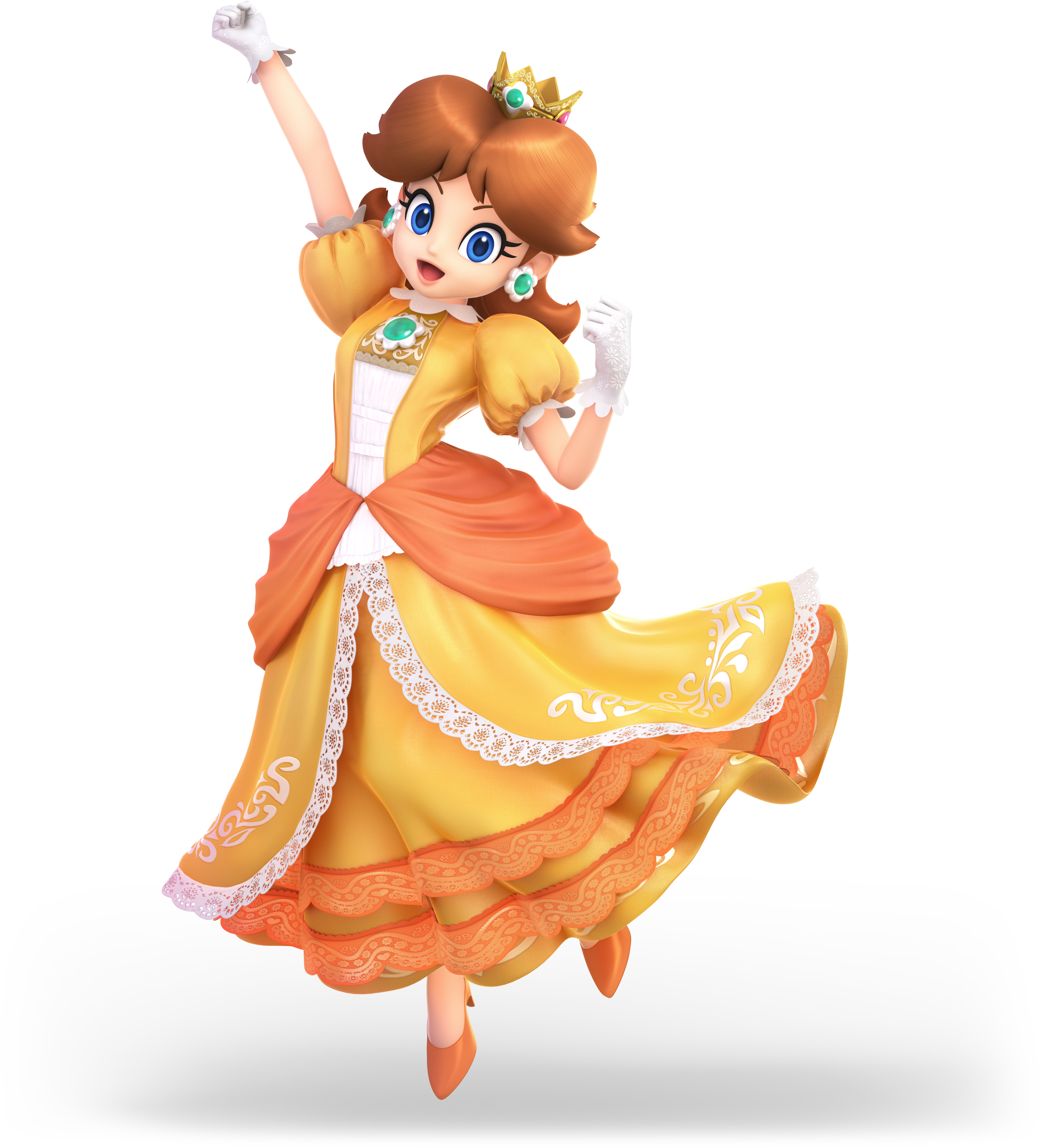 This Is The New Daisy Amiibo - Daisy Super Smash Bros Ultimate (4389x4389), Png Download