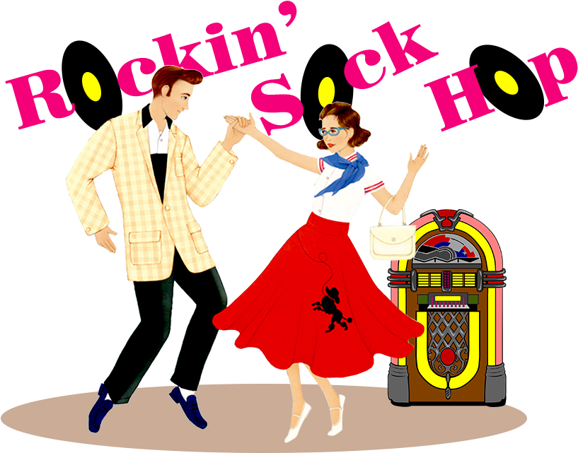 Come Dressed To Listen And Dance To The Music From - Sock Hop (823x640), Png Download