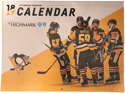 Team Calendar Presented By Highmark & Penguins Foundation - Pittsburgh Penguins (500x500), Png Download