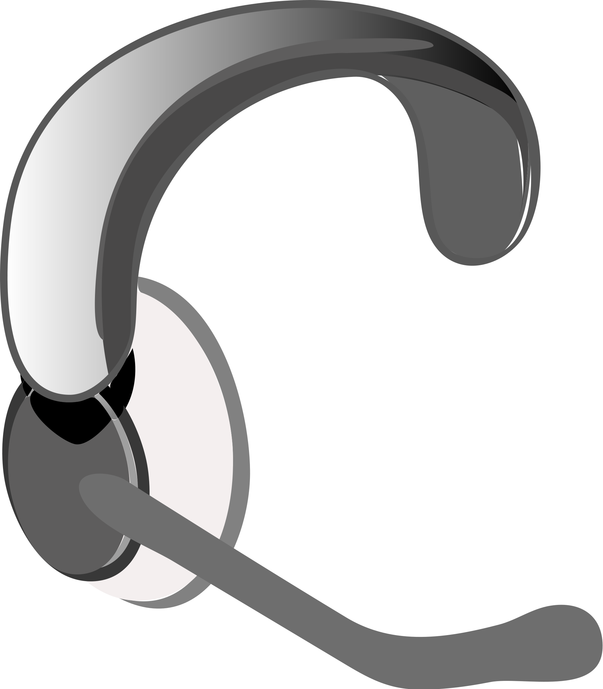 Open - Headset Clip Art (2000x2286), Png Download