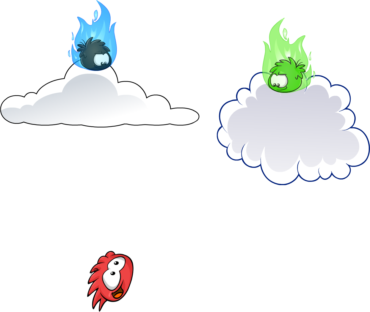 Club Penguin Wiki - Cartoon (1243x1070), Png Download