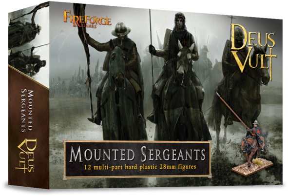 Deus Vult Ffg003 Mounted Sergeants - Deus Vult: Mounted Sergeants (600x415), Png Download