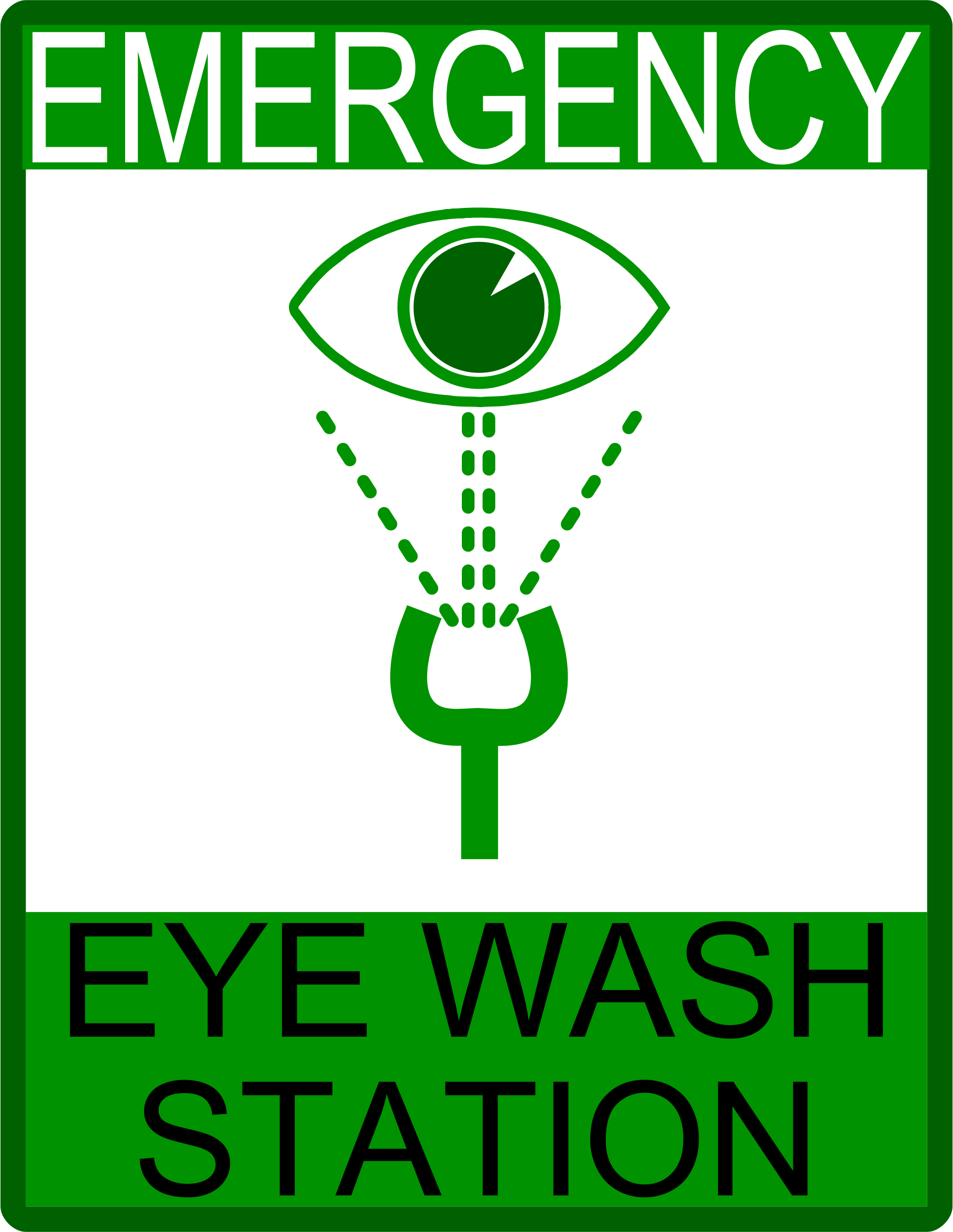 This Free Icons Png Design Of Emergency Eye Wash Station (1820x2352), Png Download