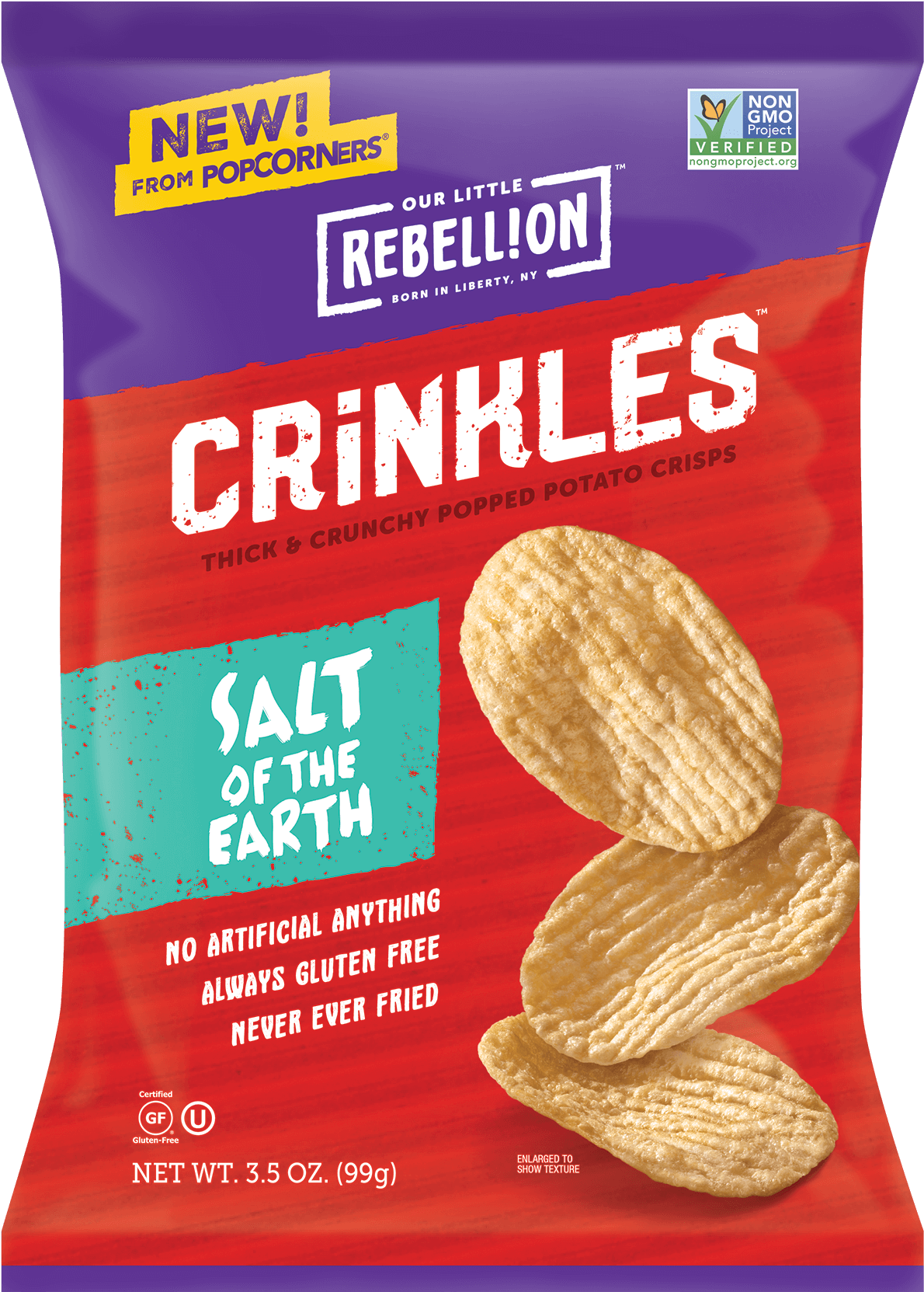 Popcorners Popped Bean Crisp Salt Of The Earth Bean (1284x1735), Png Download