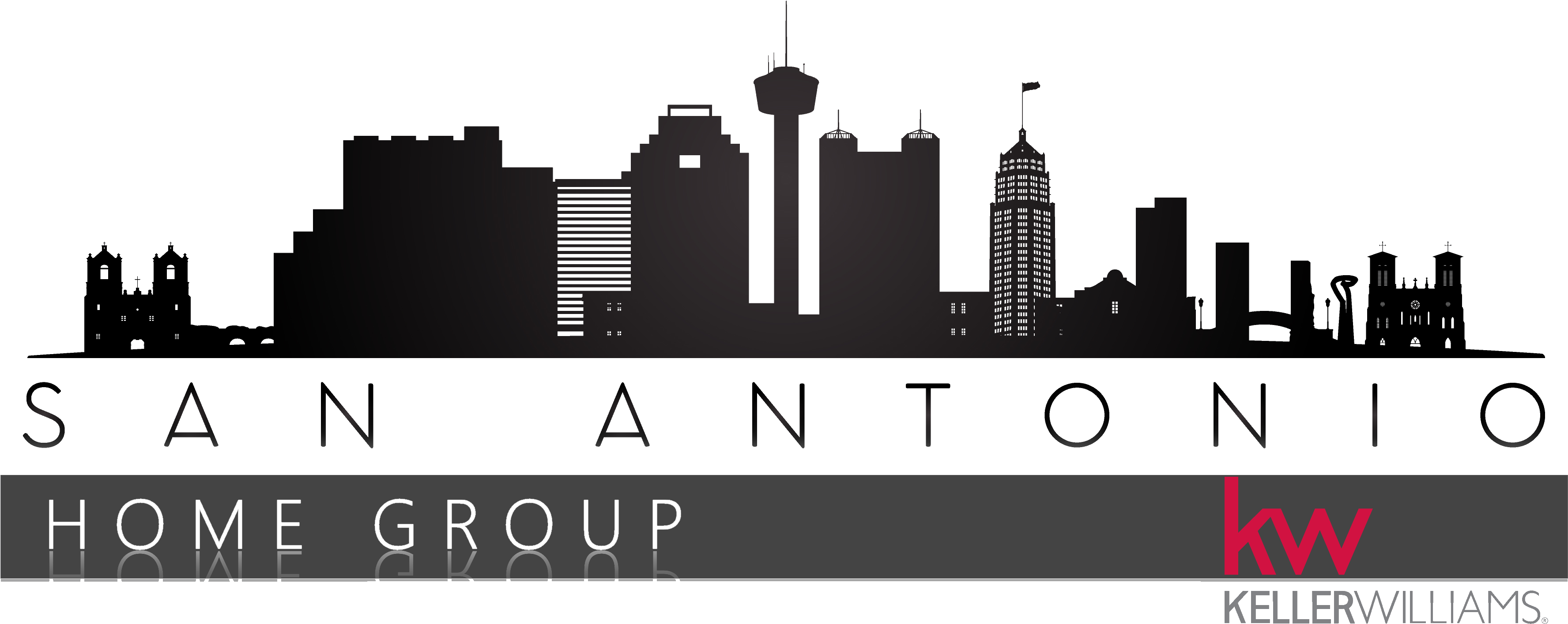 San Antonio Home Group At Keller Williams 10999 Ih - Silhouette (4000x1965), Png Download