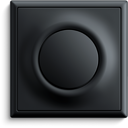 Lichtschalter Impuls Schwarz Matt - Circle (800x600), Png Download