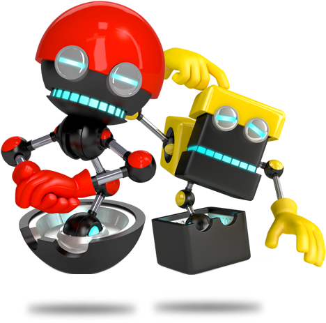 Orbot And Cubot Sonic Boom - Sonic Boom Eggman Robots (482x471), Png Download