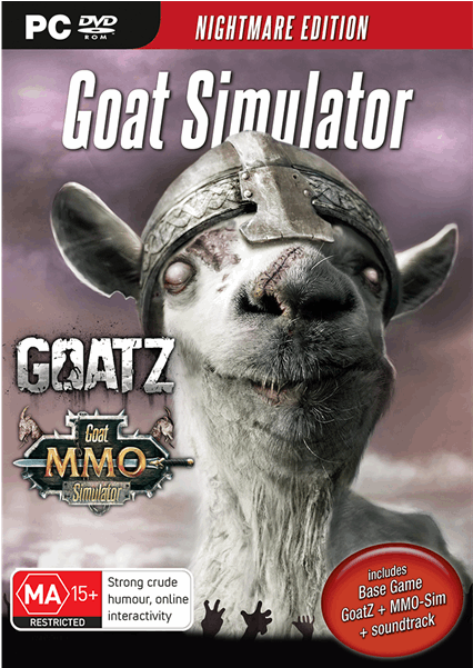 Goat Simulator Nightmare Edition (600x600), Png Download