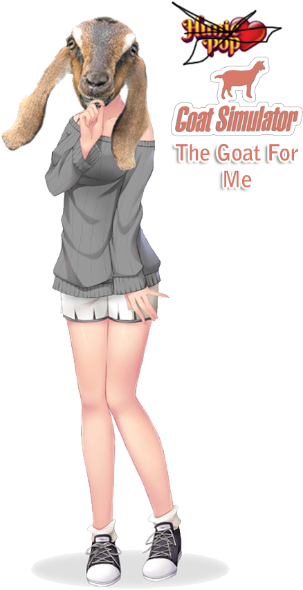 Nanny Nubian2 - Huniepop Blue Haired Girl (518x865), Png Download