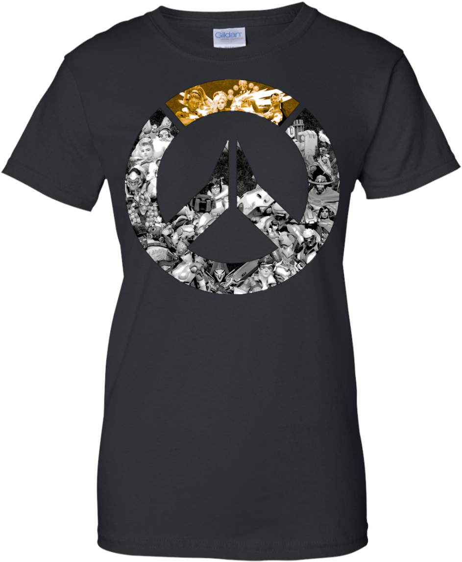 Overwatch Shirt Overwatch All Heroes Logo Watchauto - Lol Ekko T Shirt (1155x1155), Png Download