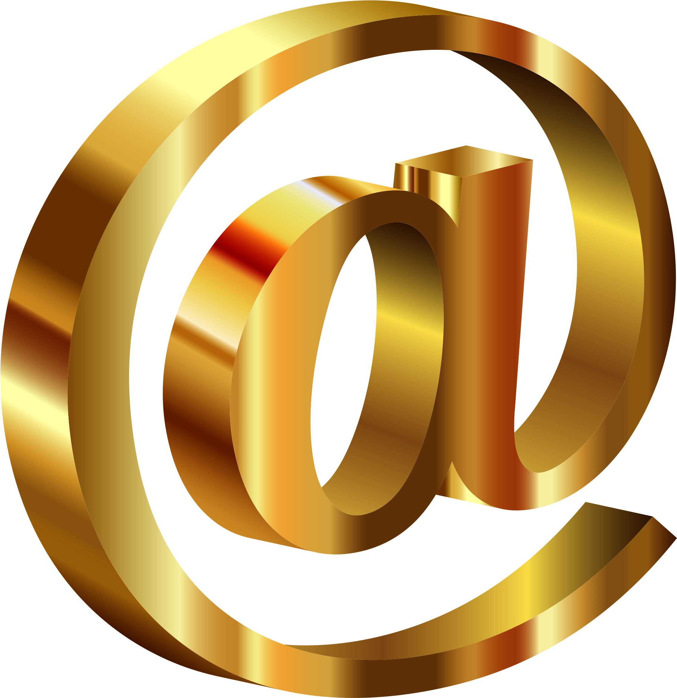 This Free Icons Png Design Of 3d Gold Richer Deeper (2330x2400), Png Download