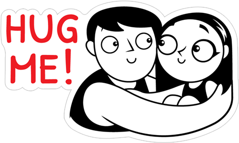 Hug Me - Viber (490x317), Png Download