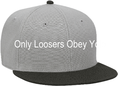 Only Loosers Obey Yolo - Osaka Snapback Flat Black Canvas (400x308), Png Download