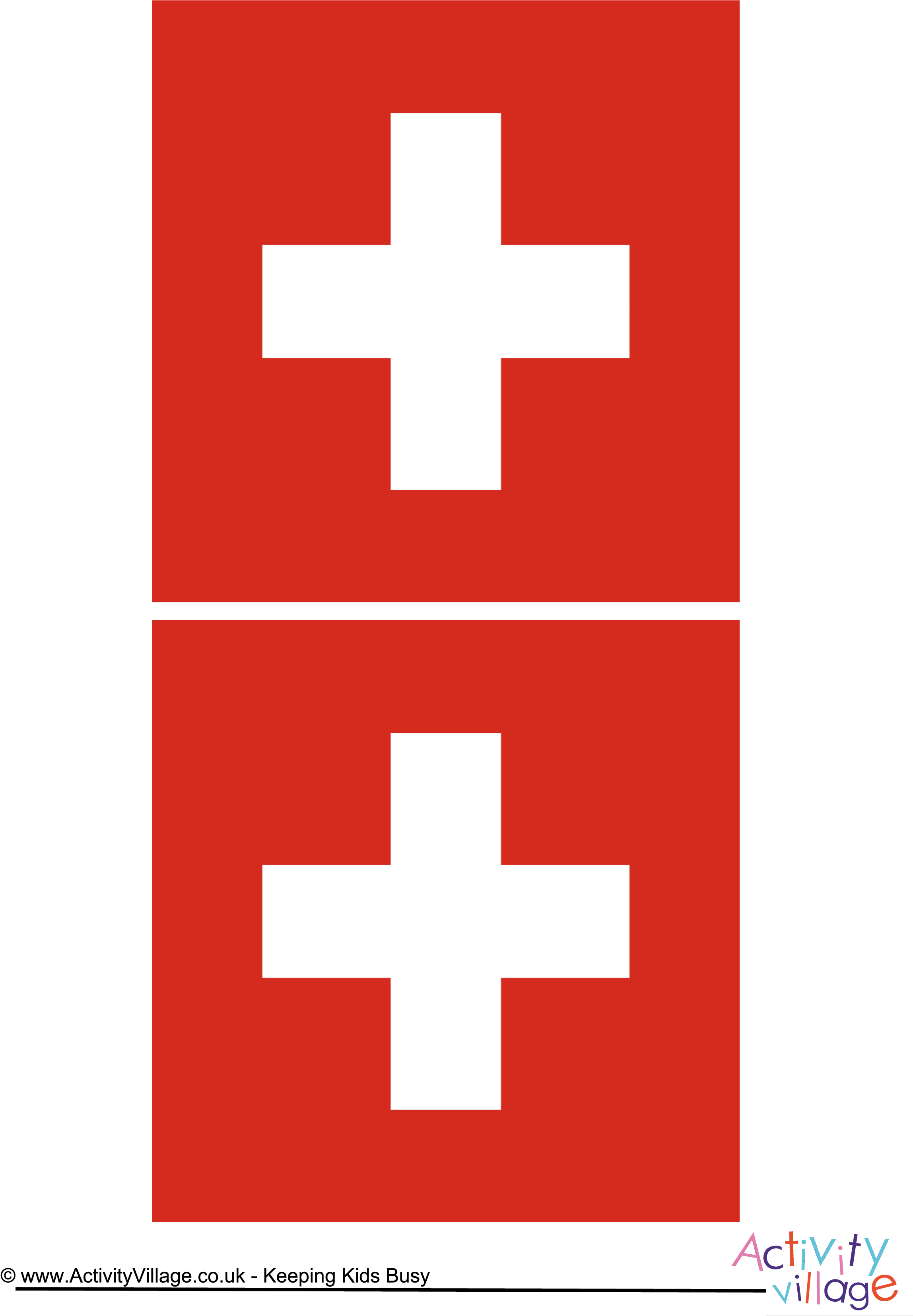 Switzerland Flag Main Image - Швеция И Швейцария Разница (2480x3508), Png Download