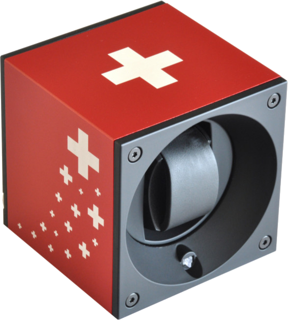 Leather Flag Swiss Kubik Startbox - Swiss Kubik - Single Aluminium - Le | Sk01.ae001 Tete (585x650), Png Download