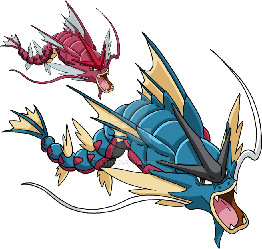 130 - Mega Gyarados - Art V - 2 By Tails19950 - Deviantart - Pokemon Gyarados Mega (917x871), Png Download