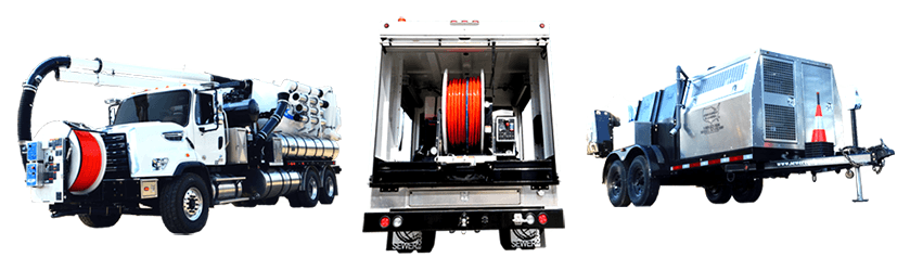 Sewer Cleaning Rental Equipment - Sewer Cleaning Truck (850x276), Png Download