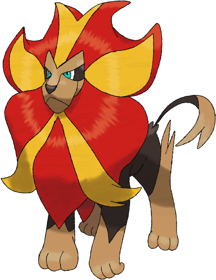 We Run Inside And Are Stopped By Lysandre Who Challenges - Pyroar Pokemon (829x963), Png Download