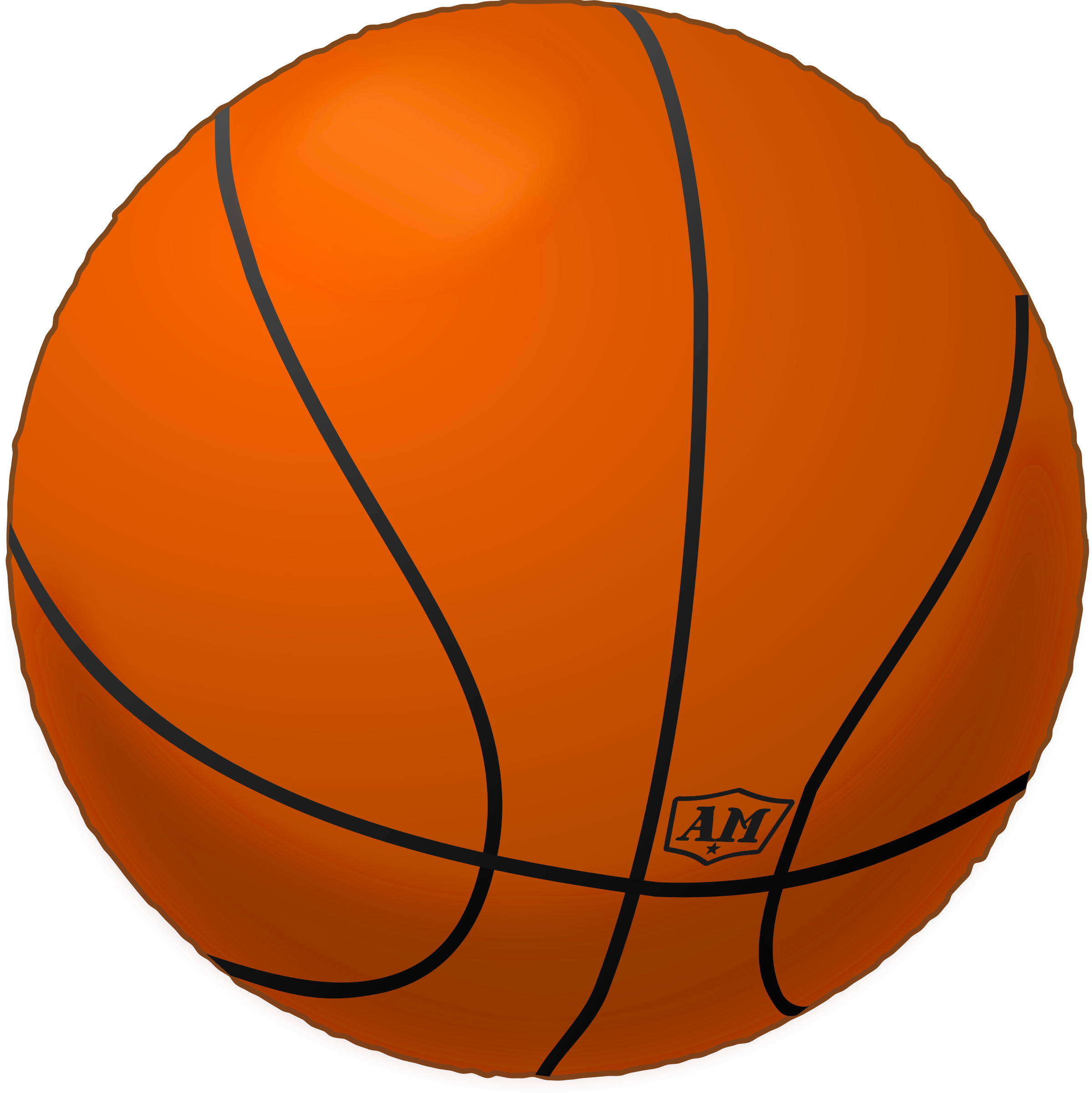 This Free Icons Png Design Of Basketball Noshadow2 (2399x2400), Png Download