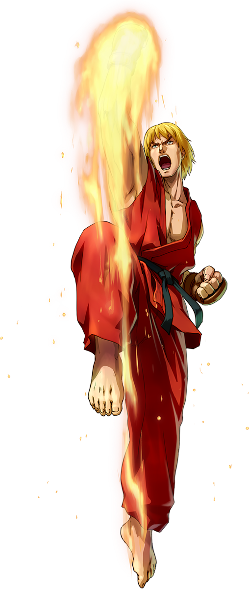Ansatsuken Master - Project X Zone Ken (508x1200), Png Download