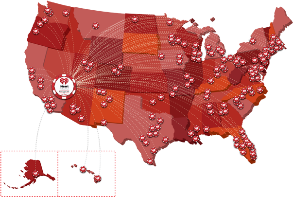 Iheart Radio Is Used All Over The United States - Usa Country Outline (640x470), Png Download