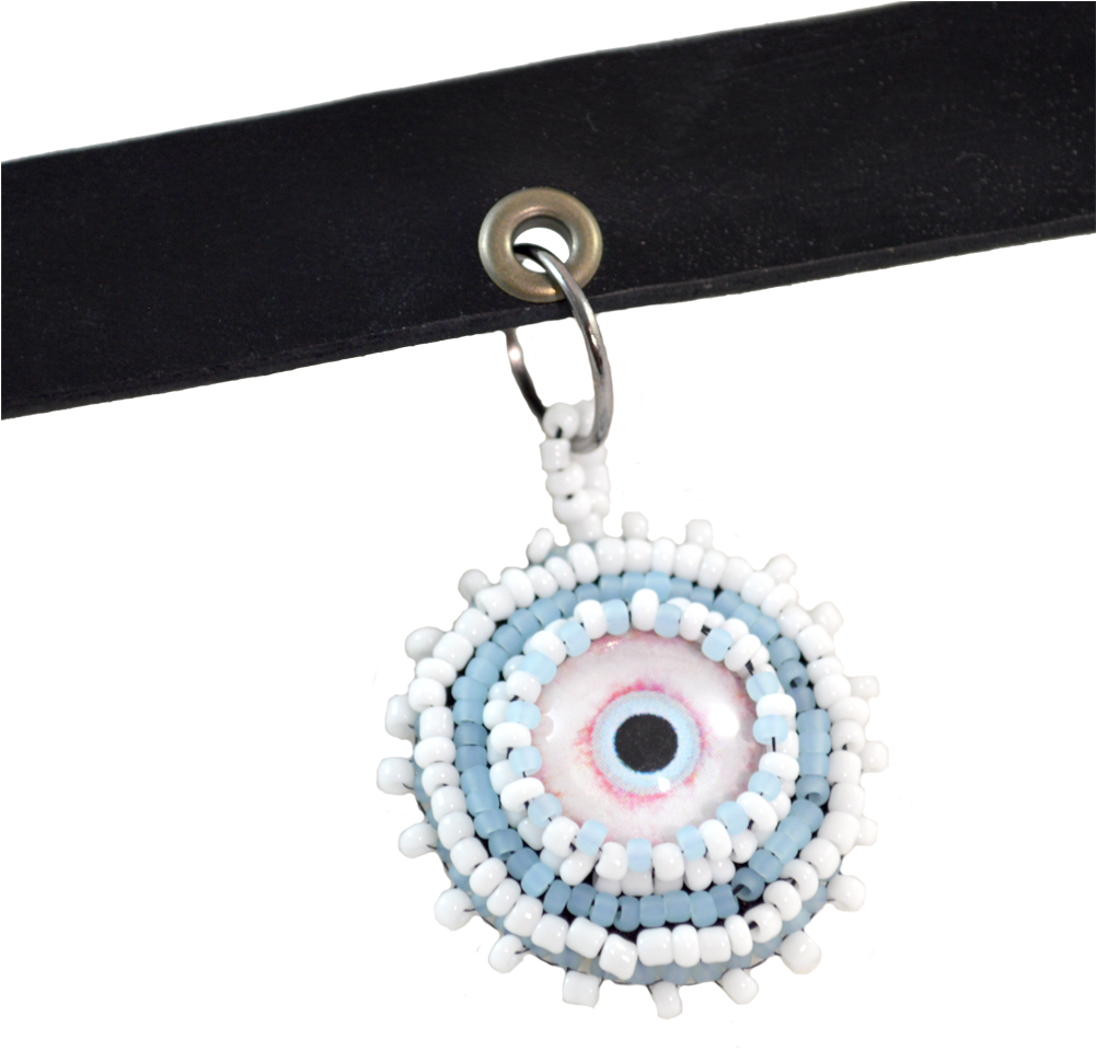Choker Necklace Set Zombie Pendant - All Seeing Eye Choker, Evil Eye Jewelry, Zombie Eye (1000x1000), Png Download