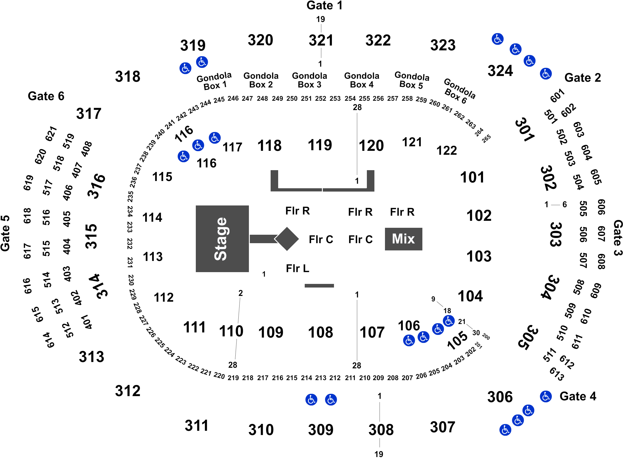 Legend - Row Ga Air Canada Centre (2100x1588), Png Download