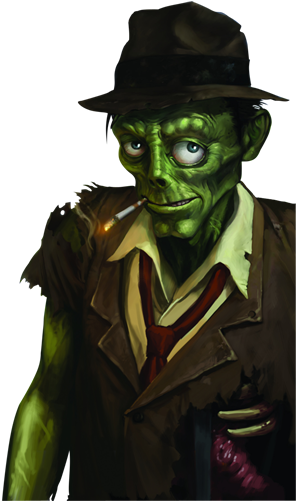 Zombie-141 - Stubbs The Zombie Hand (342x500), Png Download