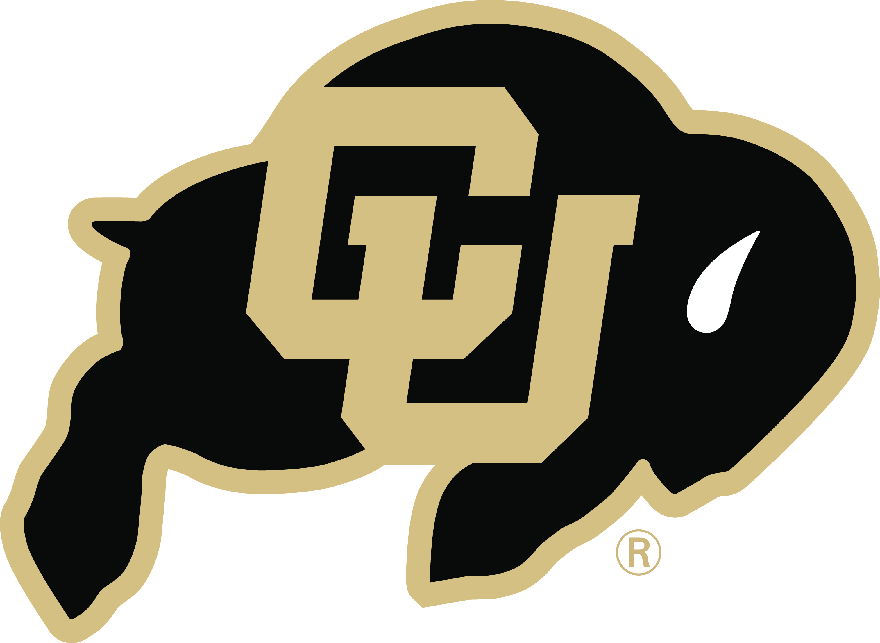 Colorado Buffaloes Logo (3028x2212), Png Download