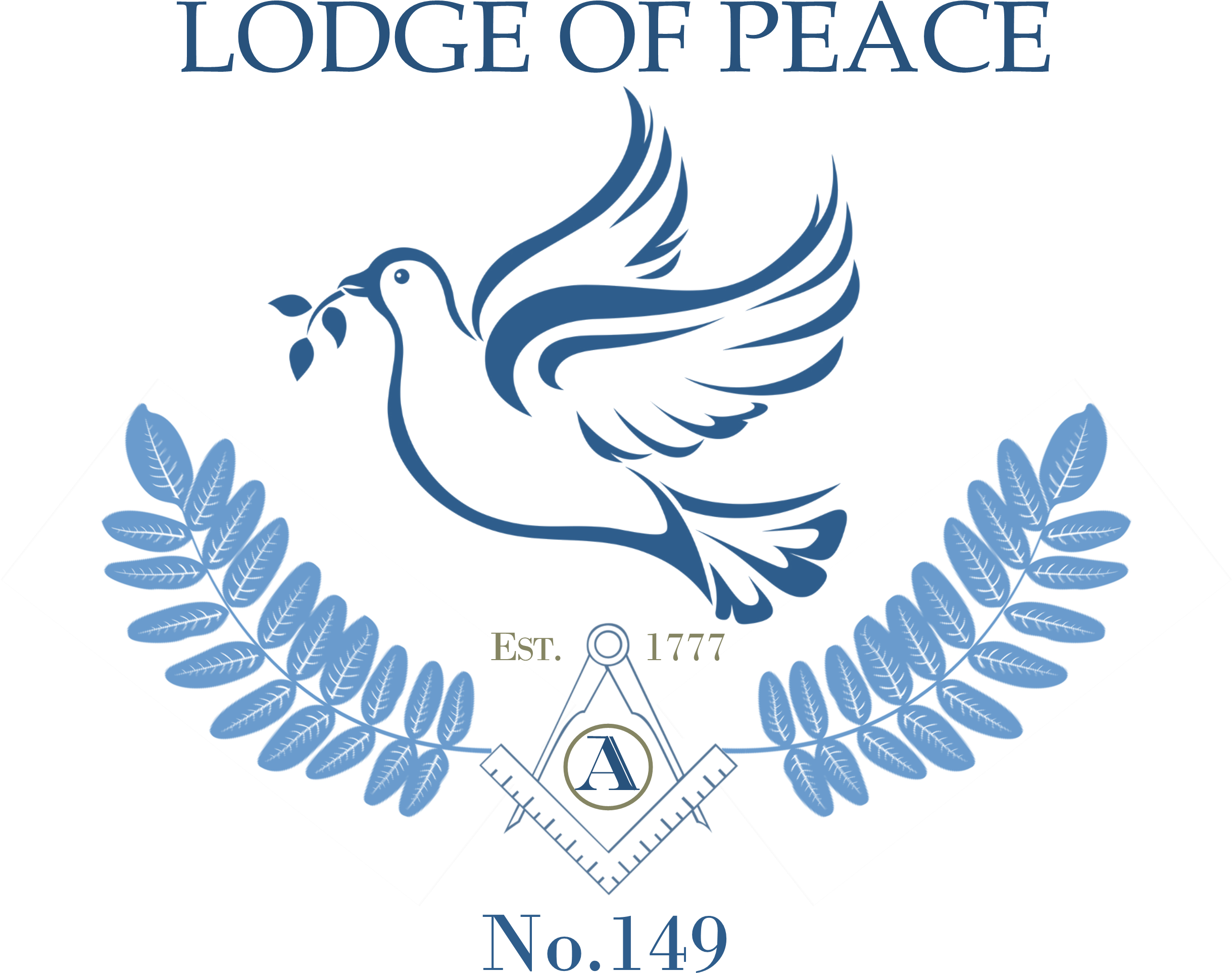The Lodge Of Peace No - Silhouette Of Doves (2449x1996), Png Download