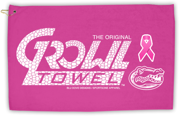 Pink Uf Gator Growl Towel - Florida 20oz Pilsner Glasses - Set Of 2 (761x507), Png Download