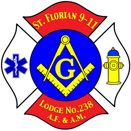 Masonic Flag (blue & White) Flag 3x5ft Poly (591x581), Png Download